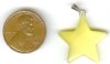 1 20x5mm Yellow Fiber Optic Star Pendant